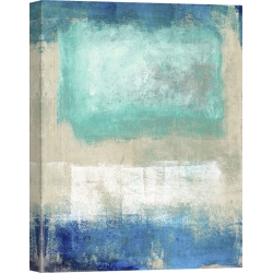 Wall art print, blue abstract canvas. Ludwig Maun, Magic Sea