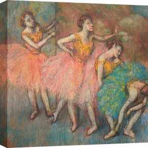 Kunstdruck, Leinwandbilder, Poster Edgar Degas, Vier Ballerinas