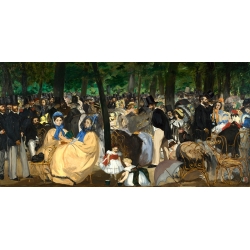 Quadro, poster, stampa su tela. Edouard Manet, Musica alle Tuileries