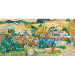 Cuadro, poster y lienzo, Vincent van Gogh, Granjas cerca de Auvers