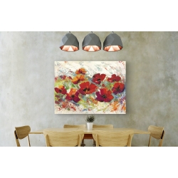 Wall art print and canvas. Luigi Florio, Poppies in the Summer