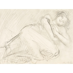 Quadro, poster, stampa su tela. Auguste Rodin, Donna che dorme