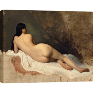 Cuadro, poster y lienzo, Isidore Pils, Estudio de un desnudo reclinado