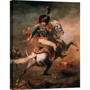 Kunstdruck Gericault, Kavallerieoffizier der kaiserlichen Garde zu Pferd