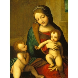 Cuadro, poster y lienzo, La Virgen con el Niño y San Juan