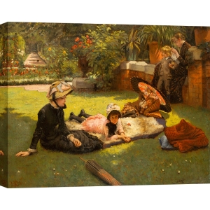 Cuadro, poster y lienzo, James Tissot, En el sol