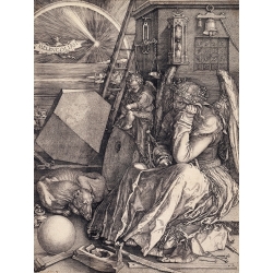 Wall art print, canvas and poster by Durer, Melancolia I 