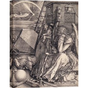 Wall art print, canvas and poster by Durer, Melancolia I 