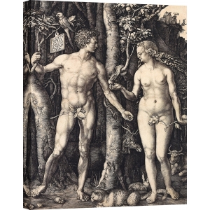 Wall art print, canvas and poster by Durer, Adam and Eve