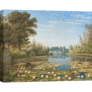 Tableau toile William Turner of Oxford, Panorama près de Shipton