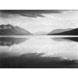 Art Print Ansel Adams, Evening on McDonald Lake, Glacier National Park
