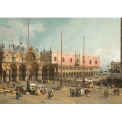 Cuadro, poster y lienzo, Canaletto, Plaza de San Marcos en Venecia