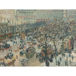 Wall art print, canvas, poster by Pissarro, Boulevard des Italiens, Paris