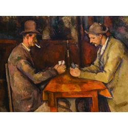 Tableau toile, affiche, poster Paul Cezanne, Les joueurs de cartes