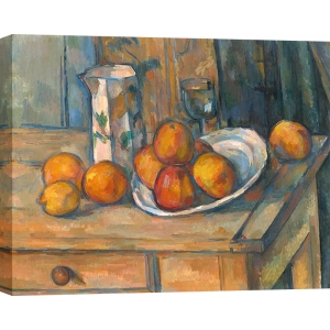 Kunstdruck, Leinwandbilder Cezanne, Stilleben mit Milchkännchen