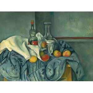 Tableau toile, affiche Cezanne, Nature morte avecbouteille de liqueur