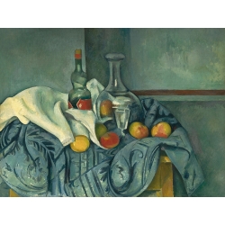 Wall art print, canvas, poster by Cezanne, Still life with peppermint bottle