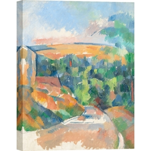 Tableau toile, affiche Paul Cezanne, Le virage