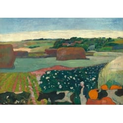 Stampa, poster, quadro Paul Gauguin, Covoni di fieno in Bretagna