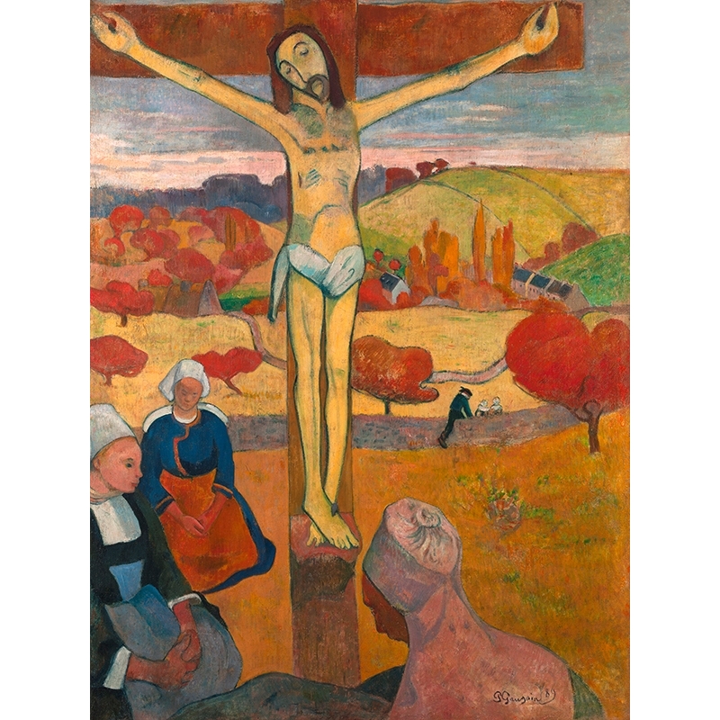 Tableau toile, affiche, poster Paul Gauguin, Le Christ jaune