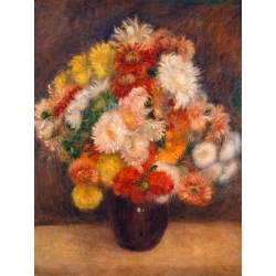 Wall art print, canvas, poster by Renoir, Bouquet of Chrysanthemums