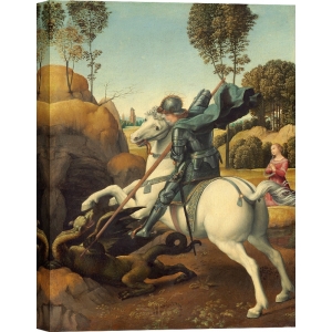 Cuadro, poster y lienzo, Raffaello, San Jorge y el dragón