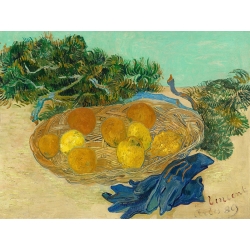 Art print, canvas and poster by Van Gogh, Still life of oranges and lemon