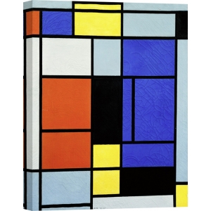 Wall art print and canvas. Piet Mondrian, Tableau No. 1