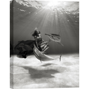 Cuadro en lienzo y poster, Julian Lauren, Dancing in the Ocean