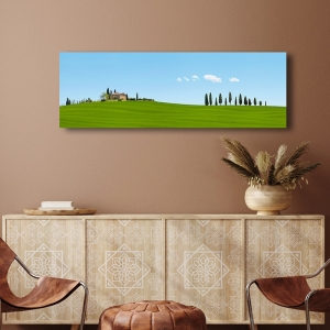 Wall art print, canvas, poster, Brunello Road, Tuscany (detail)