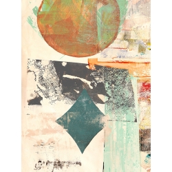 Abstract wall art print, canvas. Winkel, Pop Love 3 (detail, Moon)