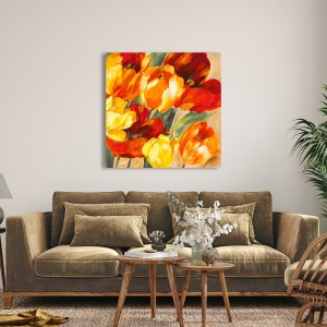 Floral wall art print and canvas. Jim Stone, Tulips in the Sun II