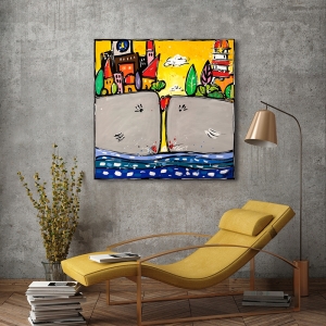 Colorful wall art print and canvas. Wallas, It’s big love