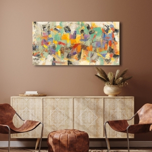 Abstract wall art print, canvas, poster, Lucas, Colourful revolution