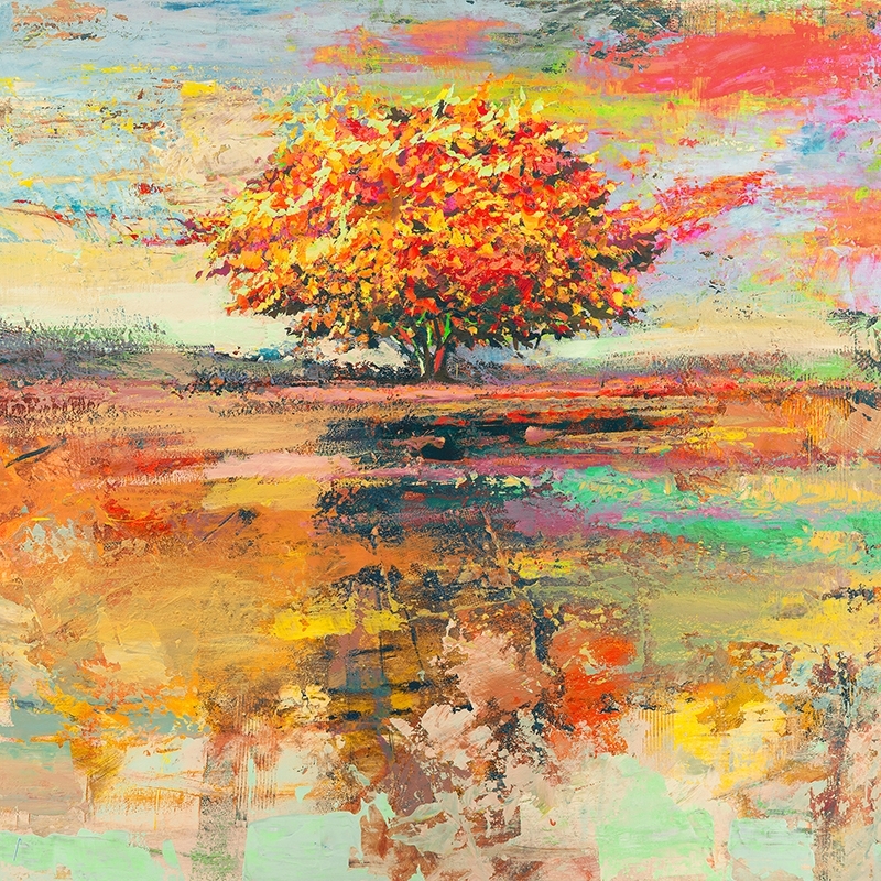 Tree wall art print, canvas, poster, Luigi Florio, Summer tree II