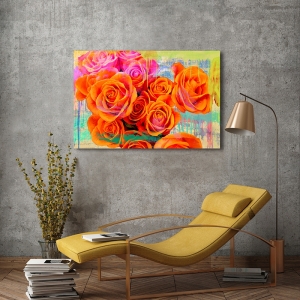 Blumenbilder auf Leinwand, Kunstdruck Parr, Moderne Rosen