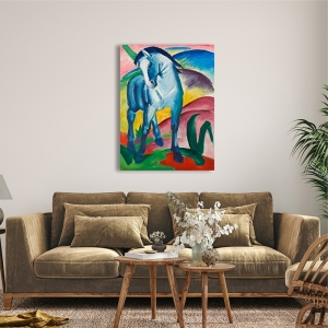Wall art print, canvas, poster, Blue Horse I by Franz Marc