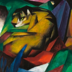 Cuadro en lienzo y poster de Franz Marc, El Tigre