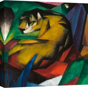 Wall art print, canvas, poster, Tiger by Franz Marc