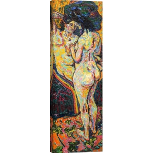 Quadro su tela o poster di Kirchner, Due nudi