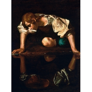 Kunstdruck und Leinwandbilder Caravaggio, Narzisse
