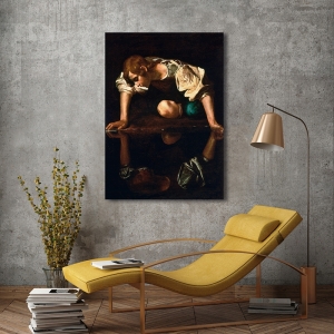 Kunstdruck und Leinwandbilder Caravaggio, Narzisse