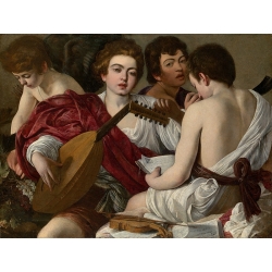 Quadro, stampa su tela, poster del Caravaggio, Concerto (I musici)