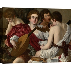 Kunstdruck und Leinwandbilder Caravaggio, Die Musikanten