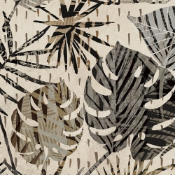 Quadro moderno con foglie di palma. Eve C. Grant, Palme in grigio II