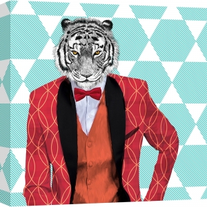 Cuadro moderno animales, tigre, Matt Spencer, Wild Dandy