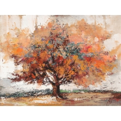 Cuadro en lienzo y lámina enmarcada, Árbol en otoño, Luigi Florio