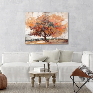 Wall art print and canvas, Tree in autumn by Luigi Florio