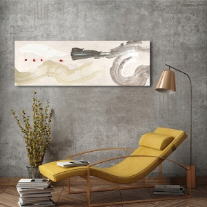 Tableau abstrait sur toile, affiche, Vibrating Waves de Haru Ikeda
