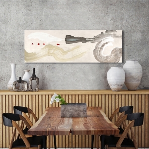 Tableau abstrait sur toile, affiche, Vibrating Waves de Haru Ikeda